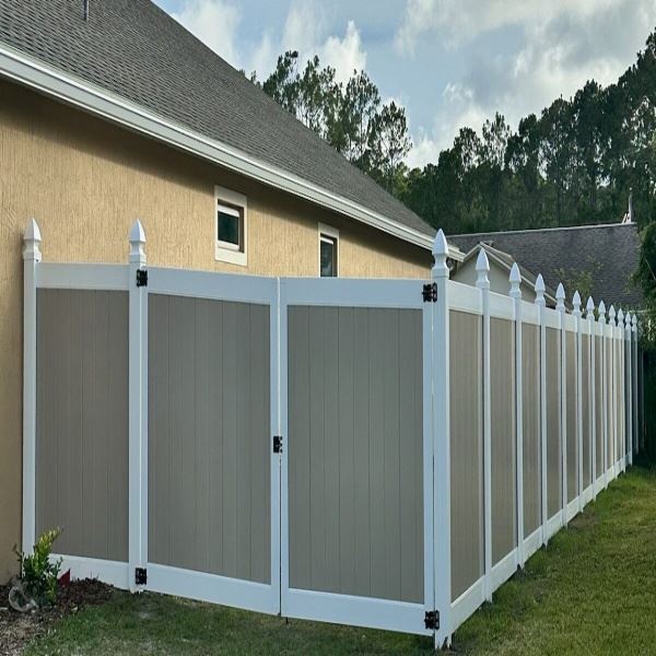 H Post PVC Fence
