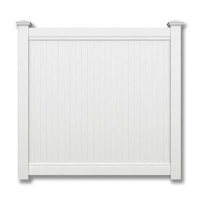 Vita PVC staketportar